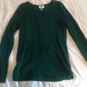 Green V Neck Sweater